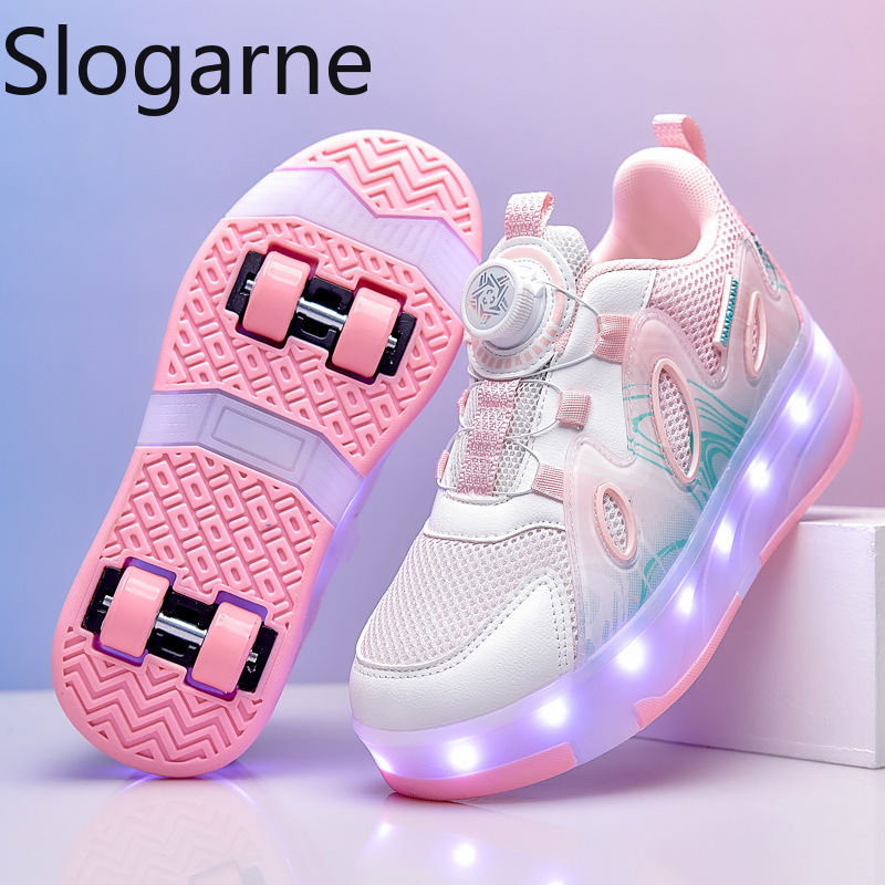 Sneakers - Nouvelles Chaussures à Roulettes en Maille